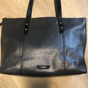 Metallic Fossil Bag Tote Excellent